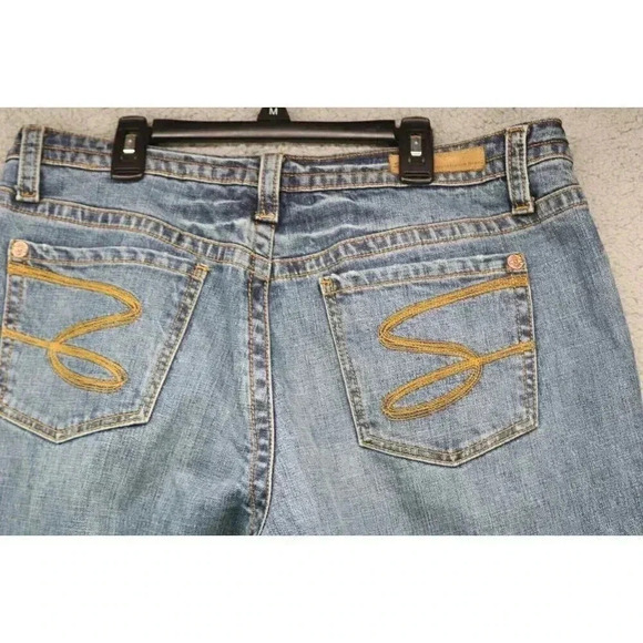 Seven Premier Denim Bootleg Women's Jeans-Size 16-Distressed - Picture 11 of 13